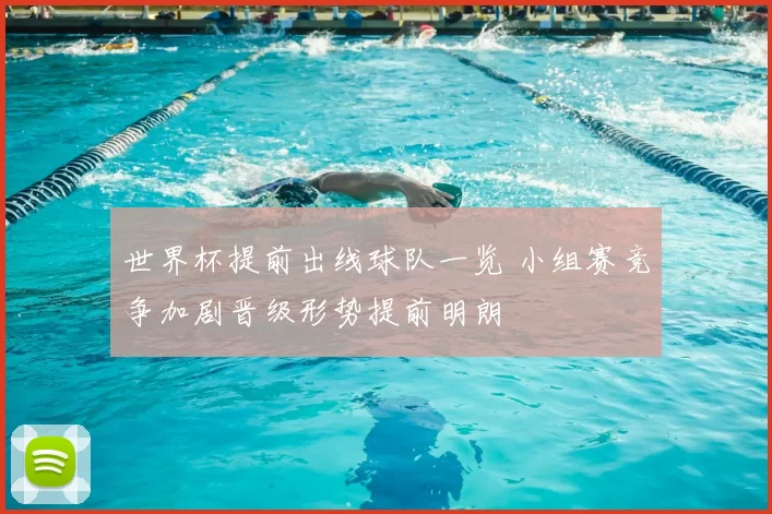 世界杯提前出线球队一览 小组赛竞争加剧晋级形势提前明朗